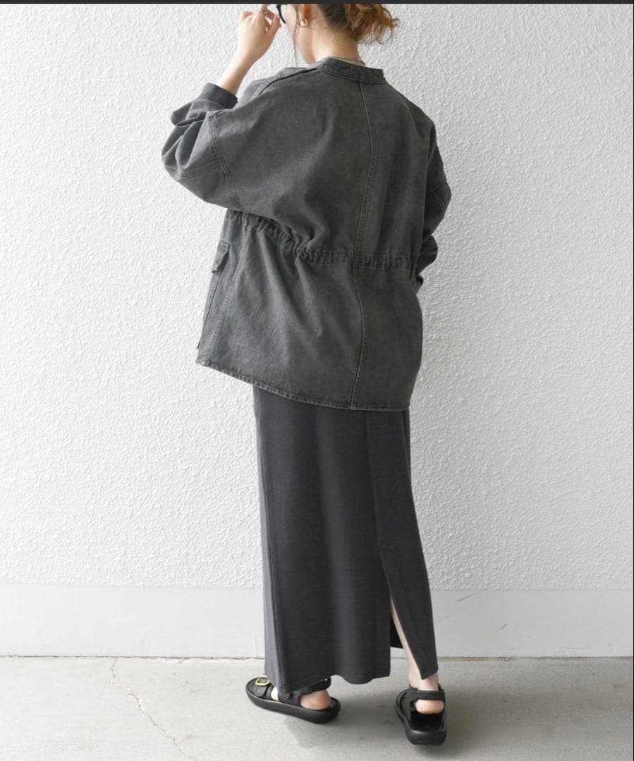 SHIPS any シップスエニィ　デニムワークジャケット　ブラック