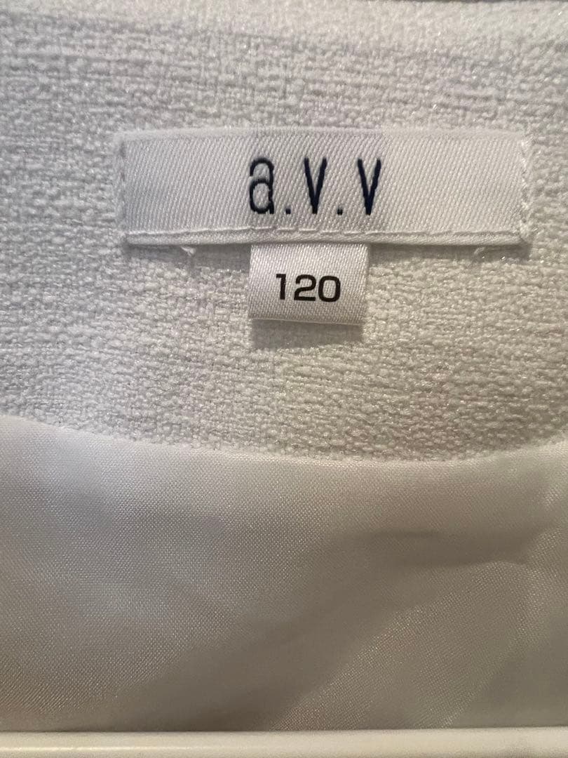 A.v.v.美品フォーマルドレス 薄い紫/ホワイトボレロ120㌢♡