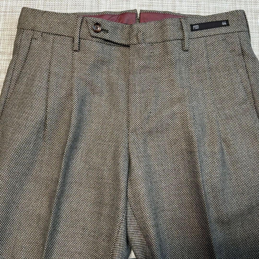 【未着用】PT01 PREPPY FIT スラックス バーズアイ サイズ44