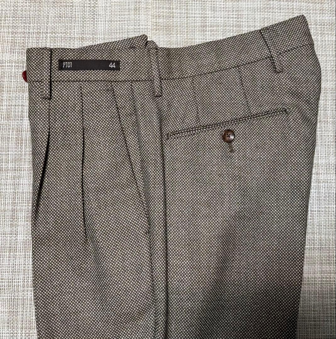 【未着用】PT01 PREPPY FIT スラックス バーズアイ サイズ44