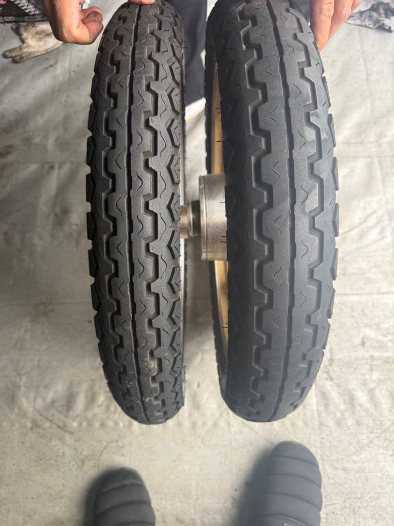 cb250t.400t.250n.400n ビートタイプホイールタイヤ付きセット