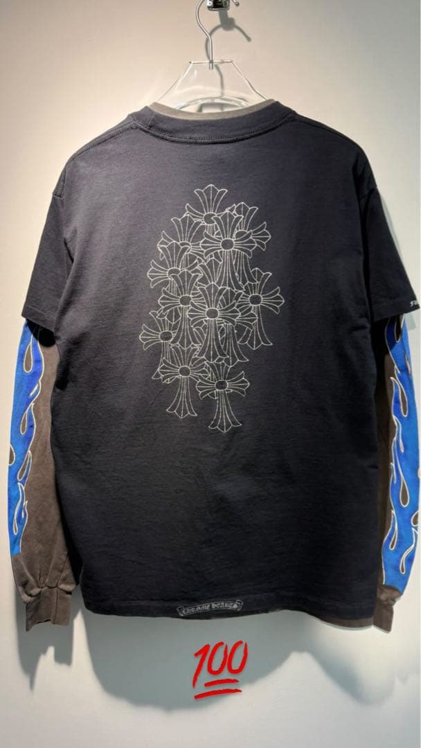 Harley-Davidson ロンT　ハーレーダビッドソン　ブルーフレイム