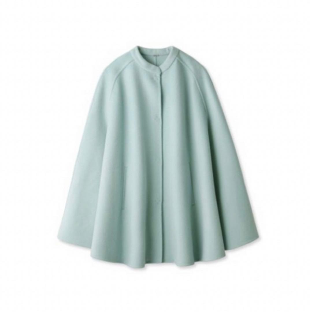 Mila Owenミラオーウェン ケープコート ポンチョ コート ライトブルー