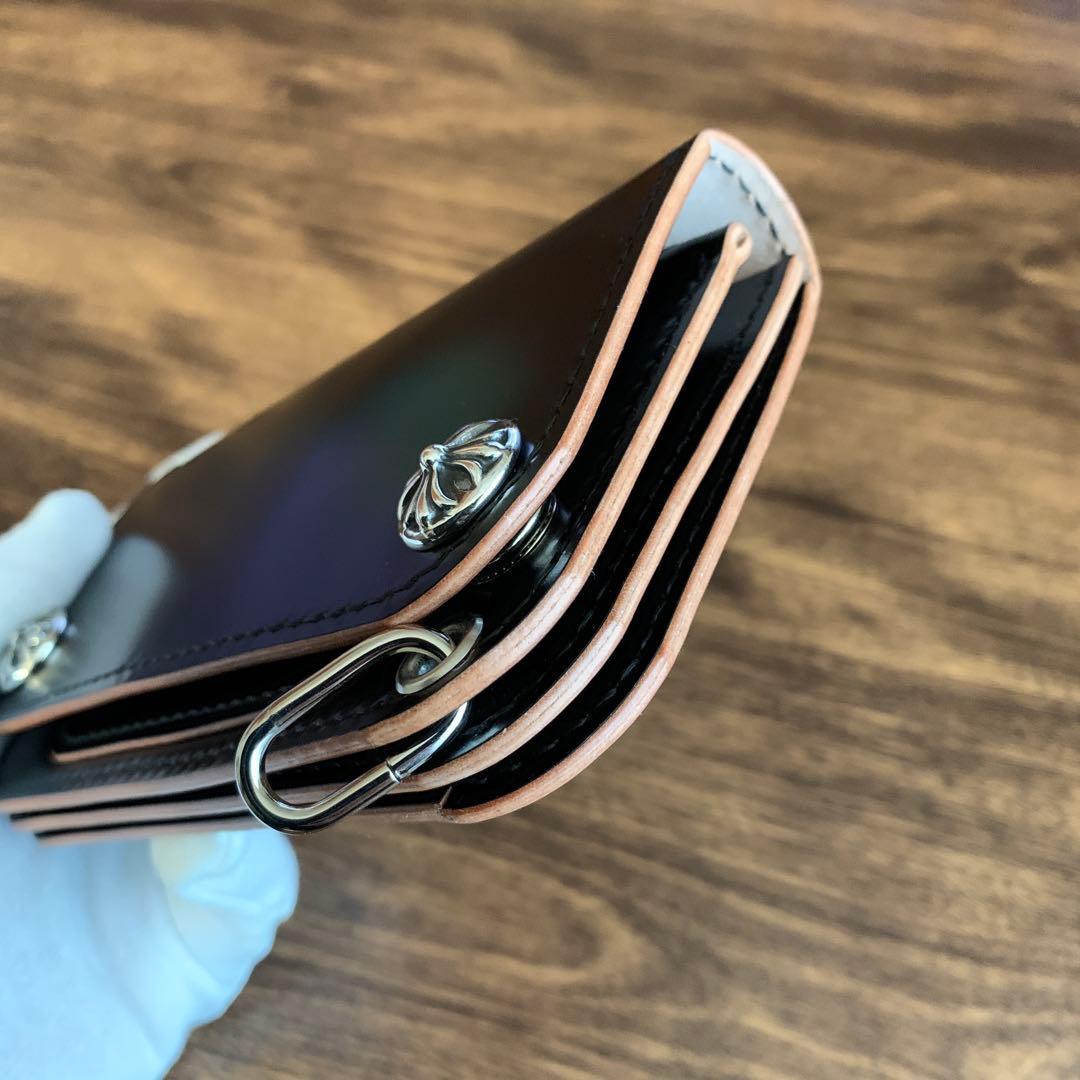 トラッカーウォレット コードバン CA008 肉厚silver925コンチョ