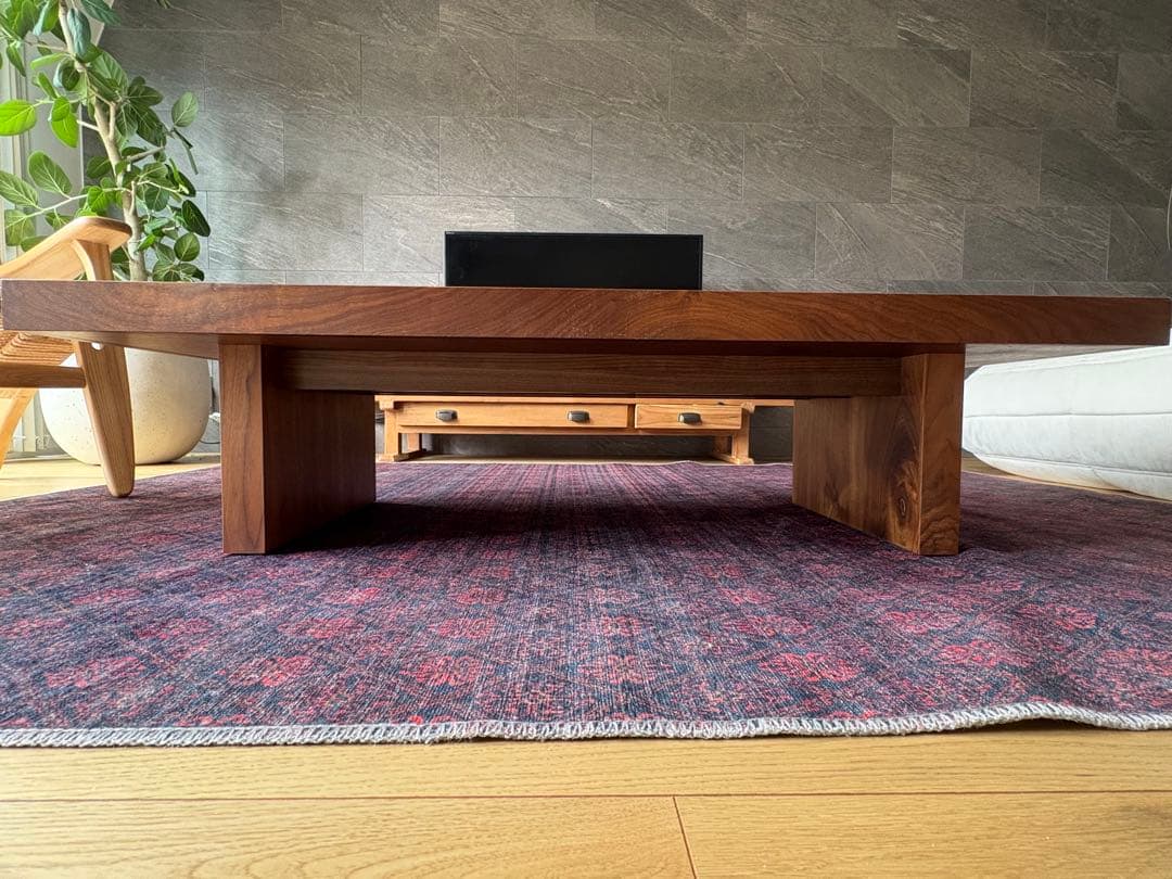 ウォールナット　ローテーブル　関家具