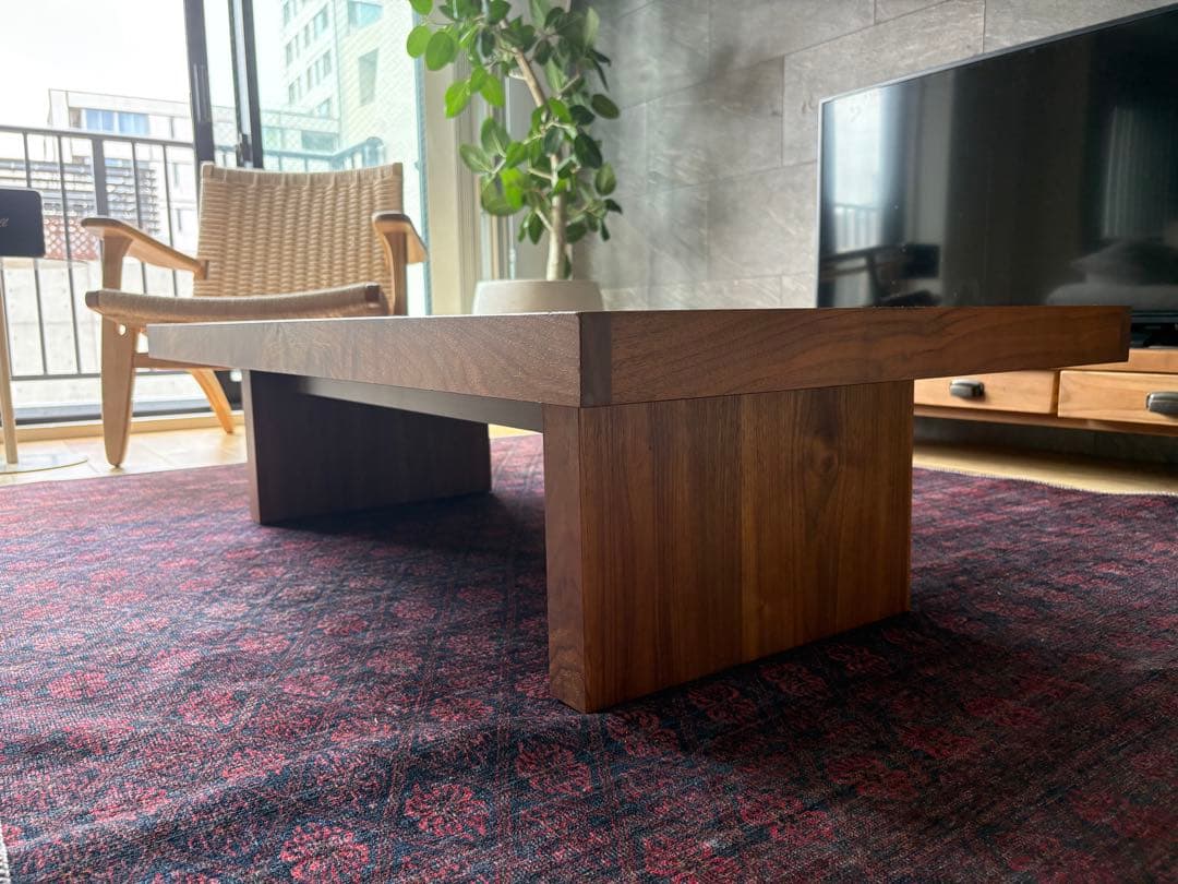 ウォールナット　ローテーブル　関家具