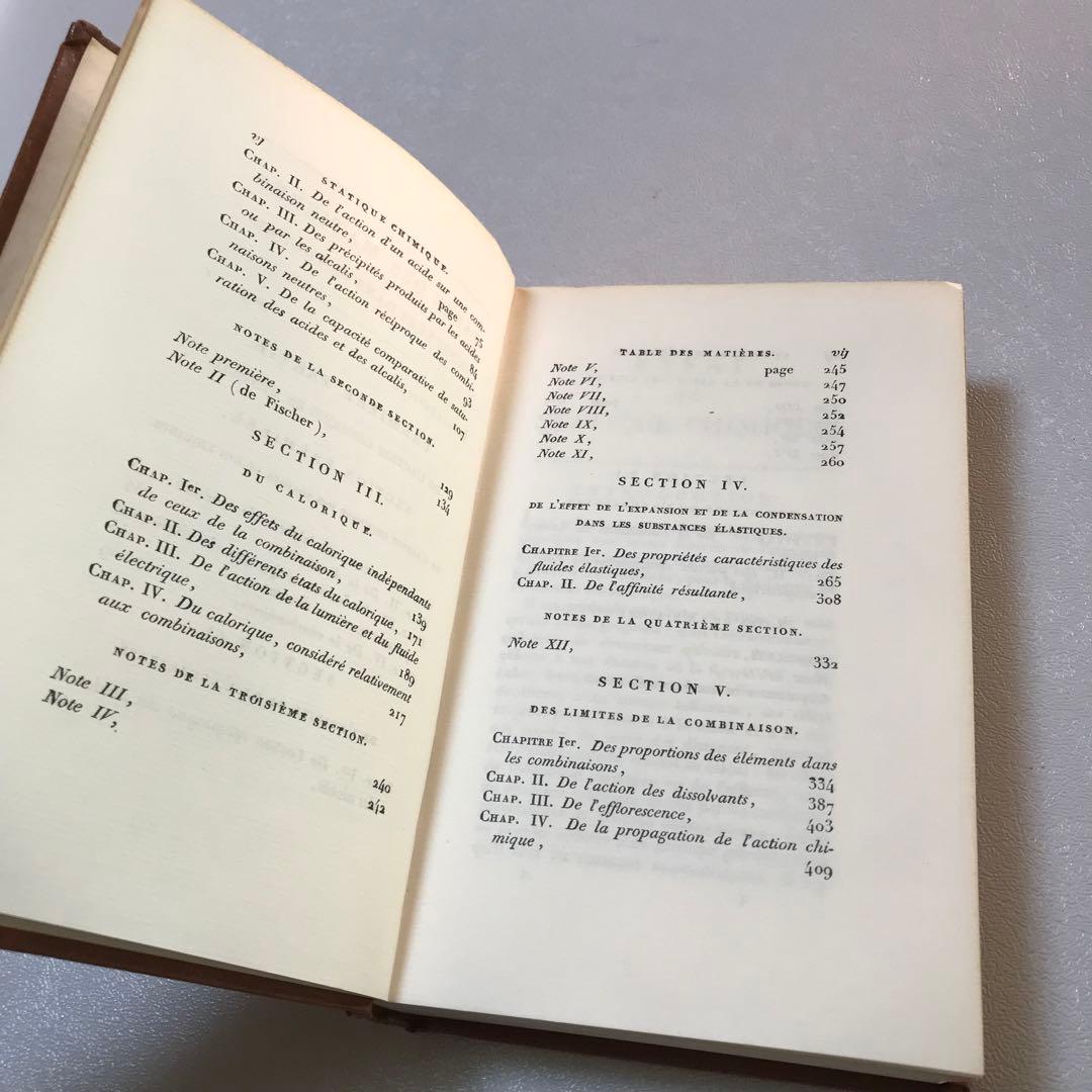 Essai de statique chimique 化学静力学試論　復刻版