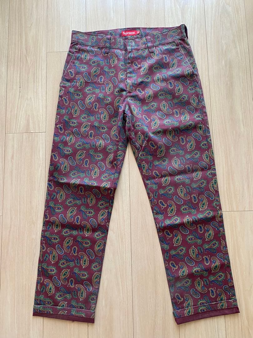 パンツ Supreme Paisley Work Pant Mark Gonzale