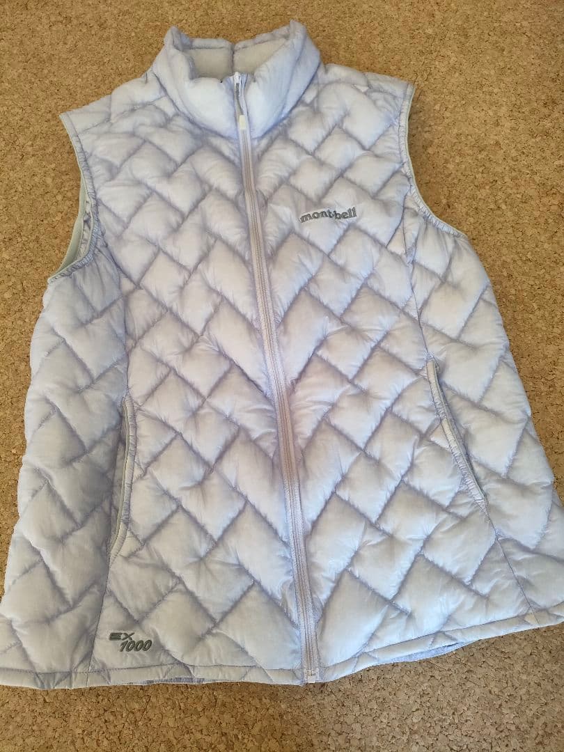 montbell ダウンベスト レディース ペールラベンダー