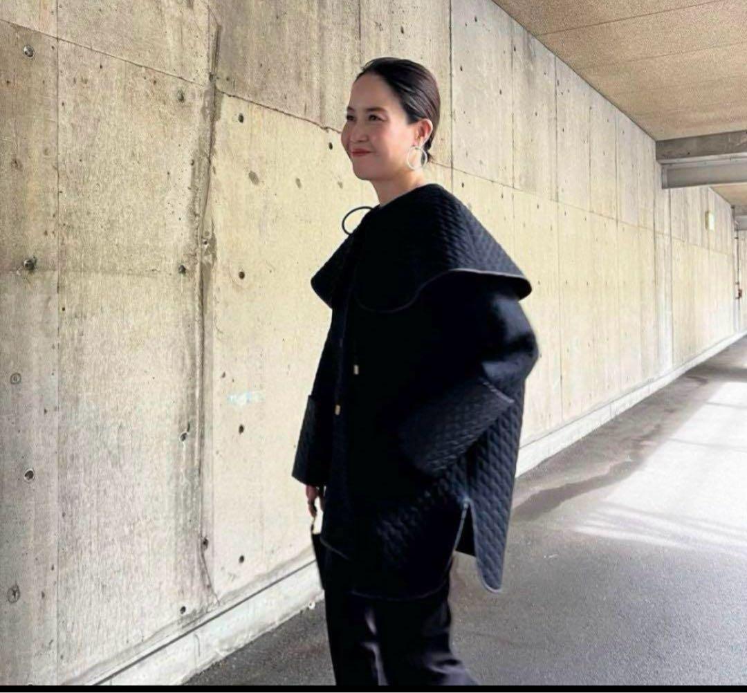 値下げ！ella selectshop キルティングコート　ケープ　完売品