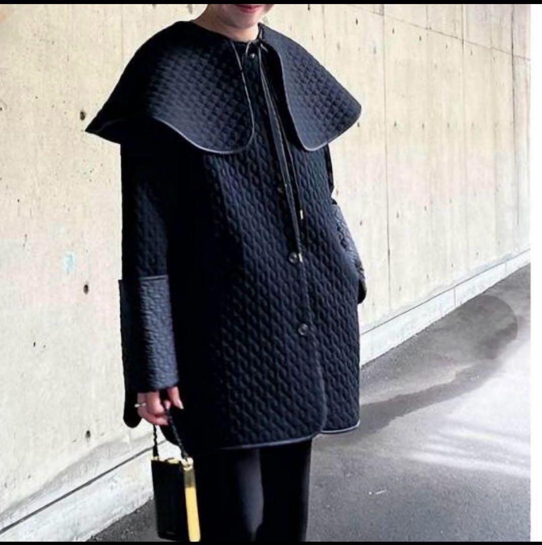 値下げ！ella selectshop キルティングコート　ケープ　完売品