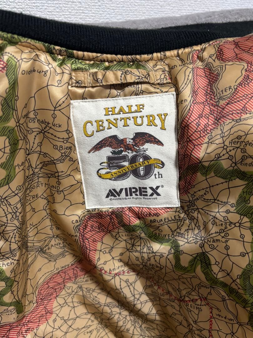 AVIREX MA-1 フライトジャケット ブラック 50周年記念