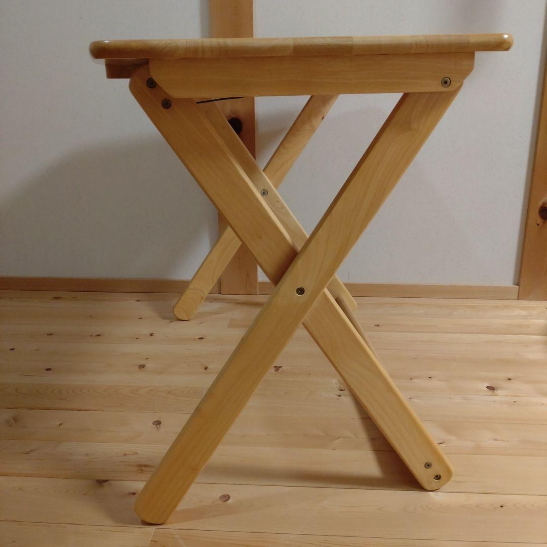 木製　折りたたみ机