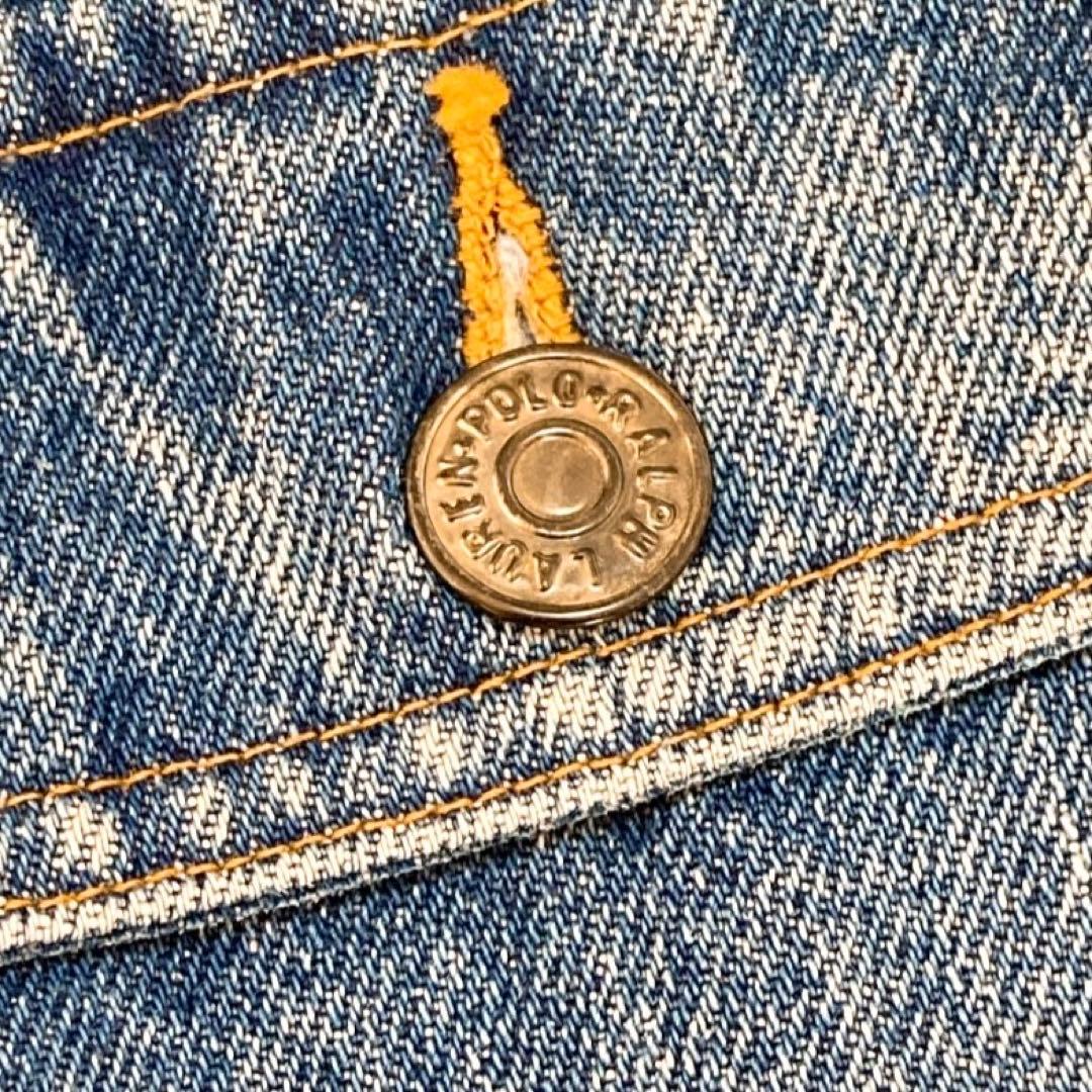 USA製 80s ポロラルフローレン デニムジャケット 短丈 XL 1745