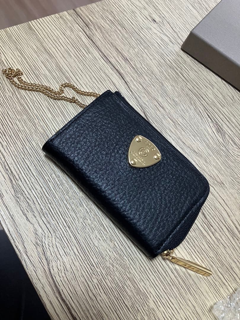 アタオ✳︎レザーキーケース 黒 ゴールド金具