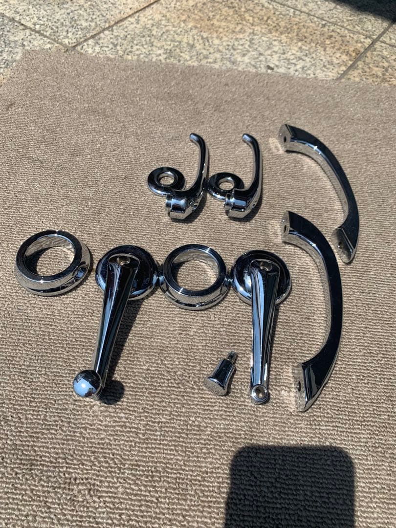 ローバーミニ クロームメッキ　インナーハンドルセット　ジャンク