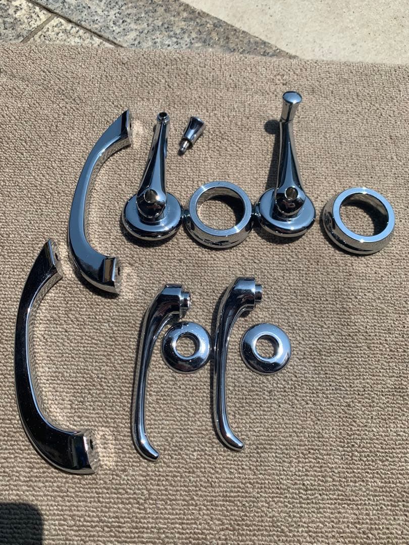 ローバーミニ クロームメッキ　インナーハンドルセット　ジャンク