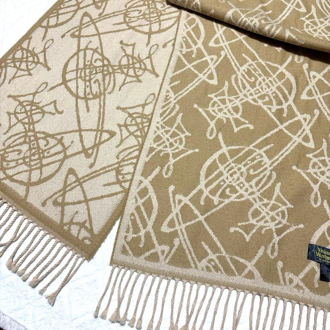 ヴィヴィアンウエストウッド　マフラー　オーブ　リバーシブル　イタリア製　美品