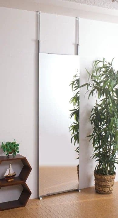 つっぱり間仕切りミラー　新品　未使用　大きな鏡　直接引取希望