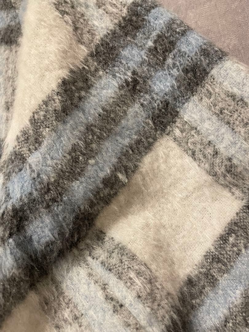 FURFUR シャギーチェックコート 品番RWFC234027