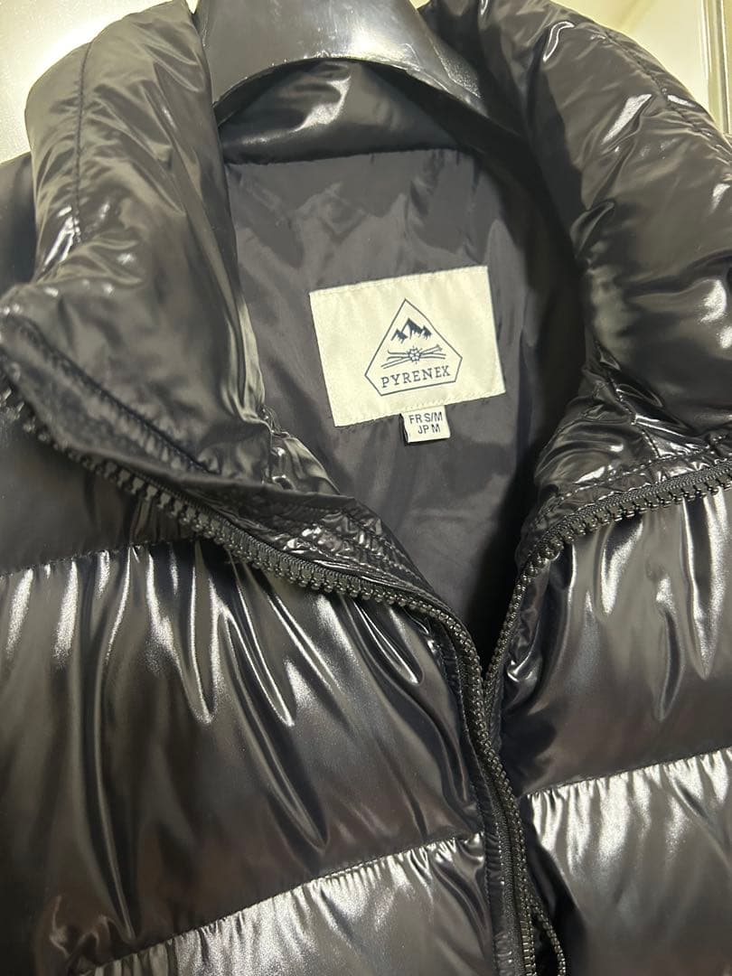 【美品】PYRENEX ブラック ダウンベスト M