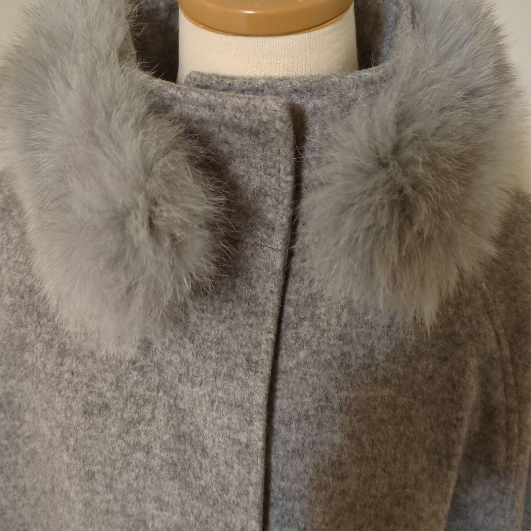 RUIRUE BOUTIQUE　ルイルエブティック ケープコートFOXファ大き目