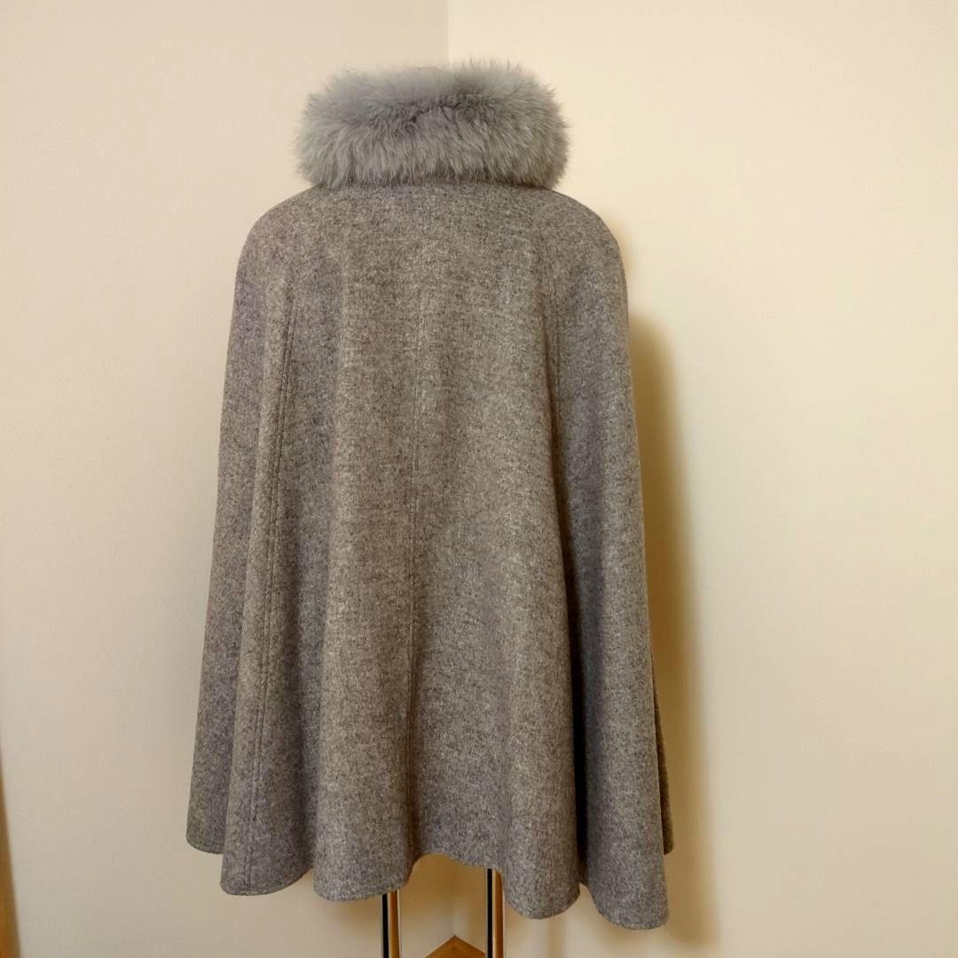 RUIRUE BOUTIQUE　ルイルエブティック ケープコートFOXファ大き目