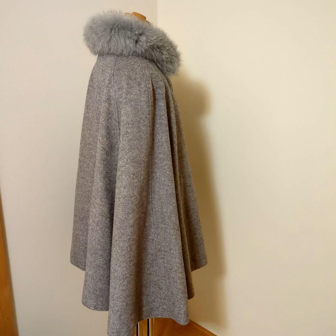 RUIRUE BOUTIQUE　ルイルエブティック ケープコートFOXファ大き目