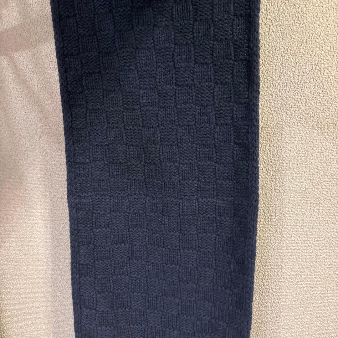 LOUIS VUITTON ダークブルー カシミヤ マフラー