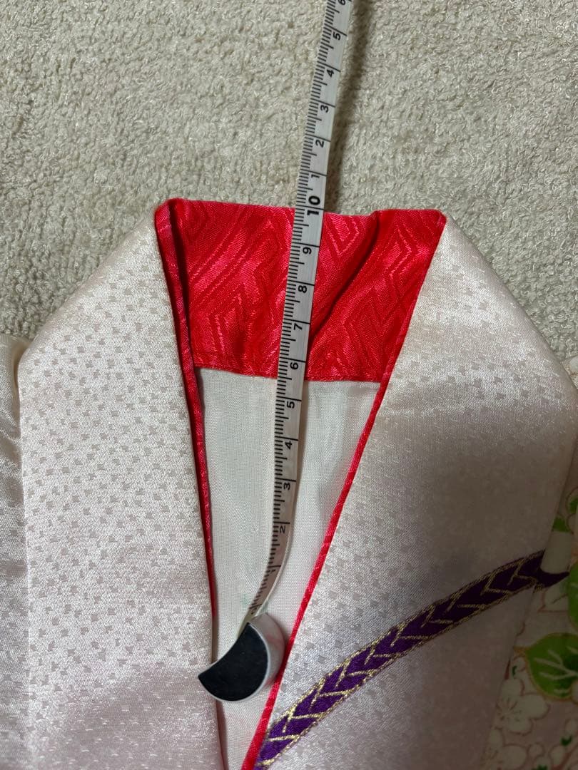 七五三 着物セット 紫と淡い桜色（ピンク）7歳