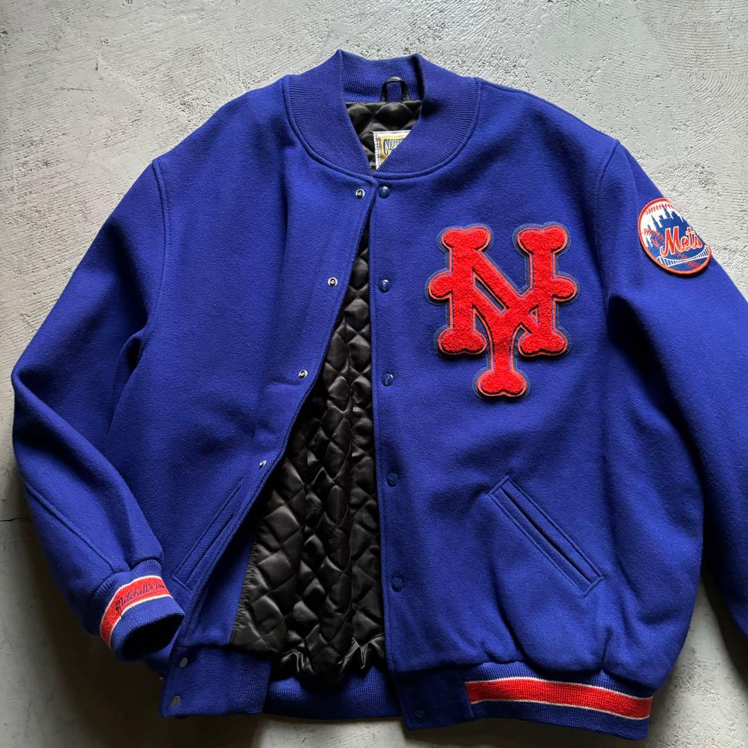 アメ製 New York Mets Wool Varsity Jacket