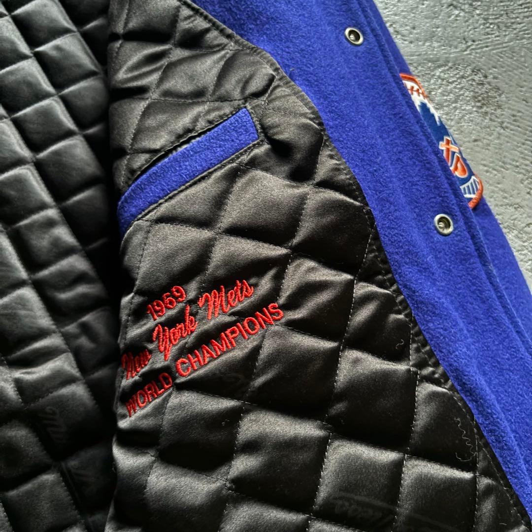 アメ製 New York Mets Wool Varsity Jacket