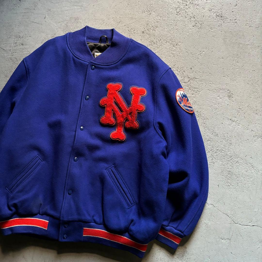 アメ製 New York Mets Wool Varsity Jacket