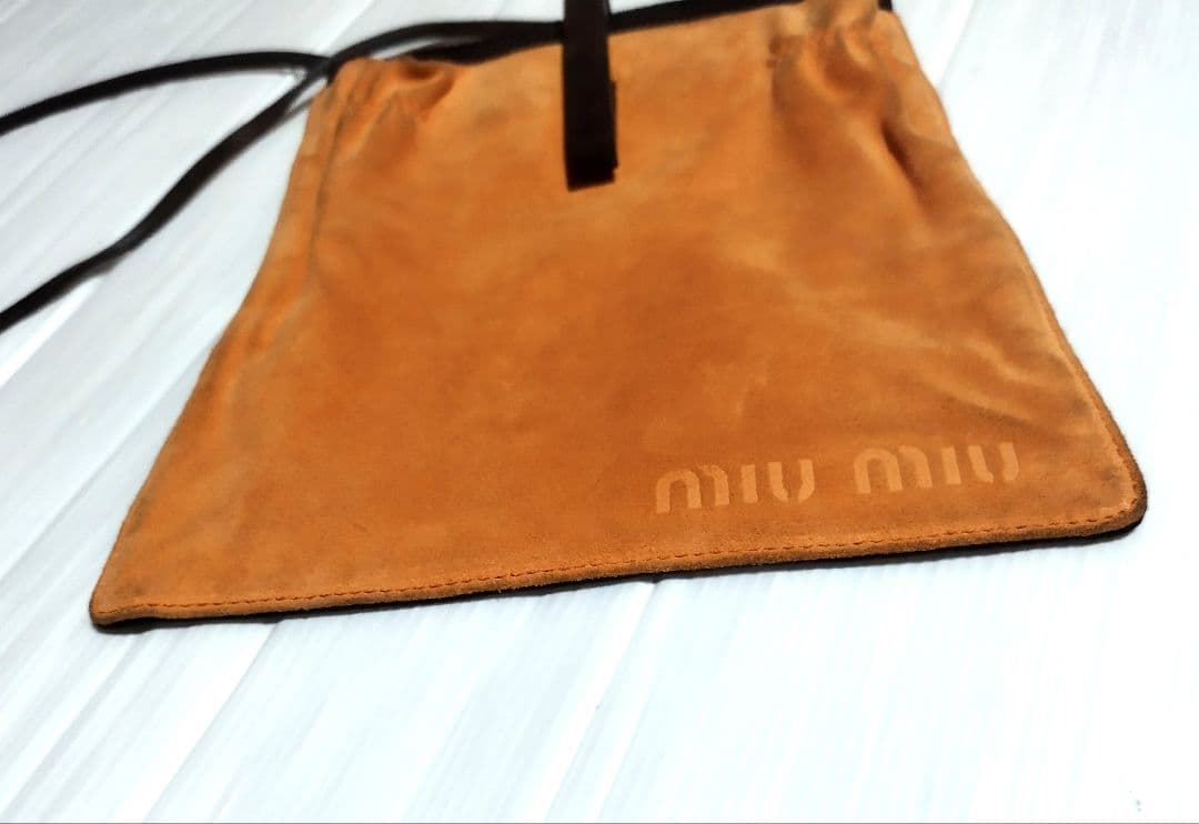 MIUMIU　 スエード・メッシュ　サコッシュ