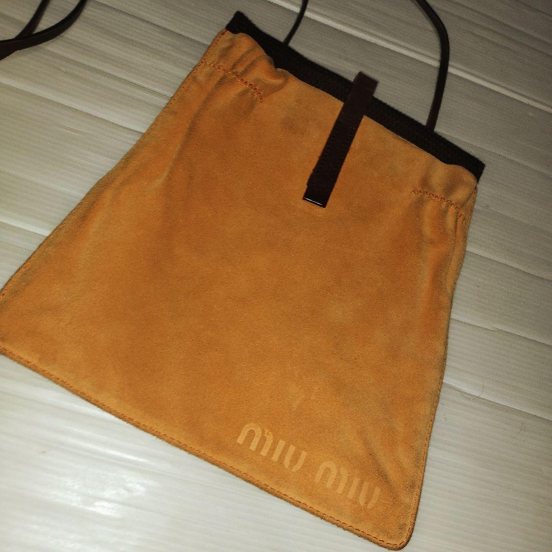 MIUMIU　 スエード・メッシュ　サコッシュ