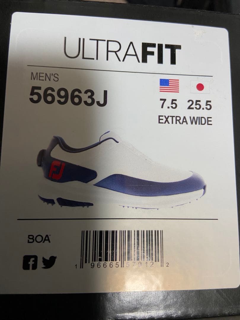 フットジョイ　ULTRA FIT ゴルフシューズ 56963J 25.5cm