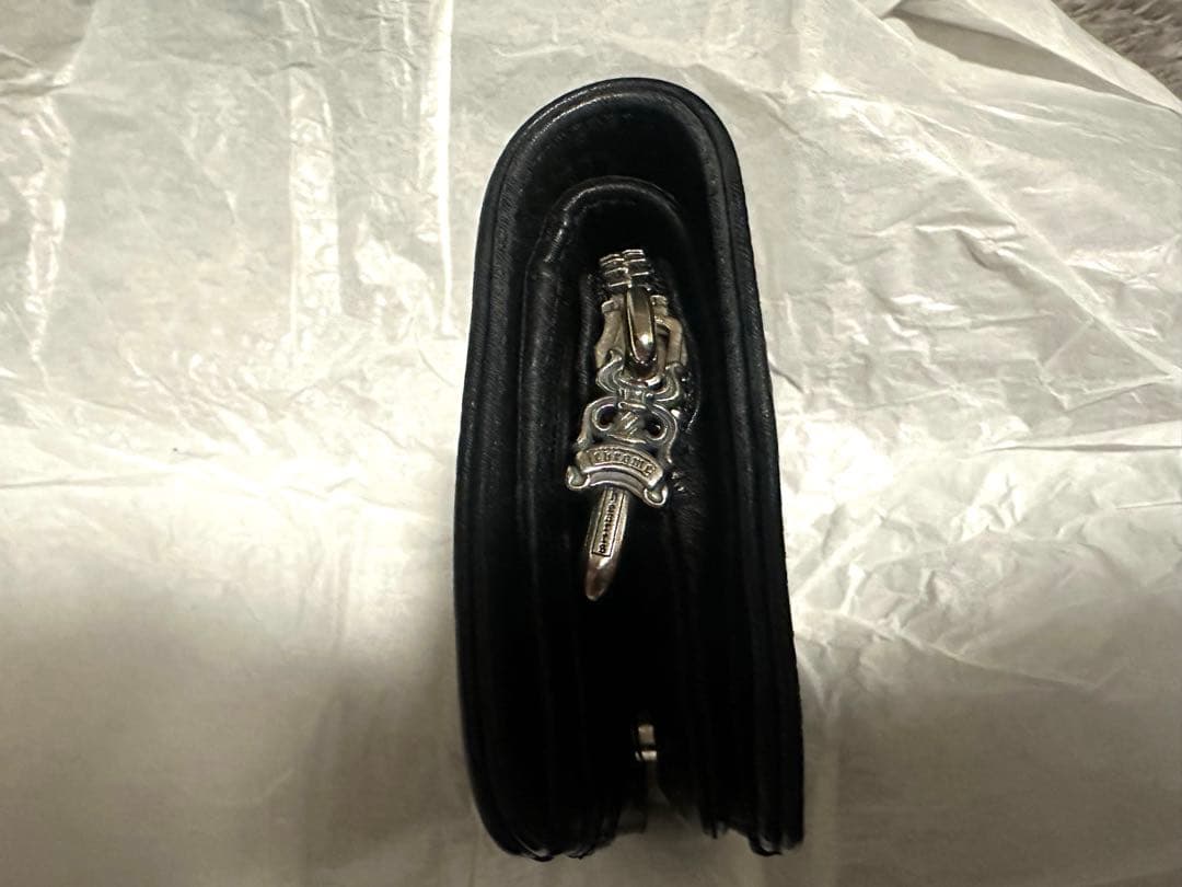 T*m様 クロムハーツ ジョーイウォレット ブラック ヘビーレザー