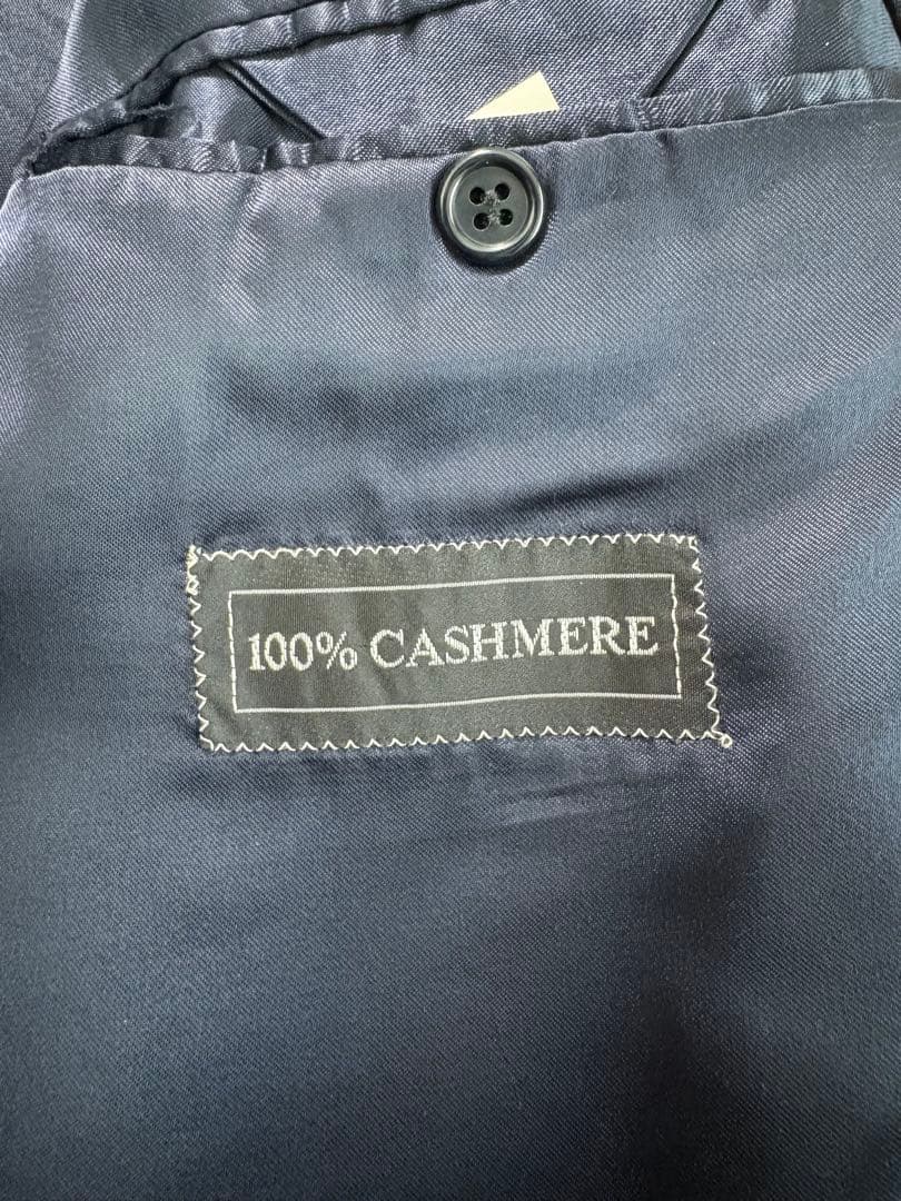 Burberrys イングランド製 カシミア ダブル チェスターコート 濃紺