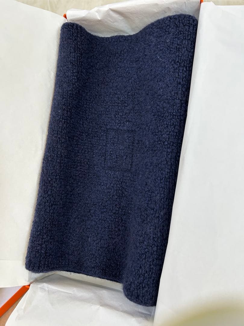 エルメスHERMES カシミヤスヌードマフラー