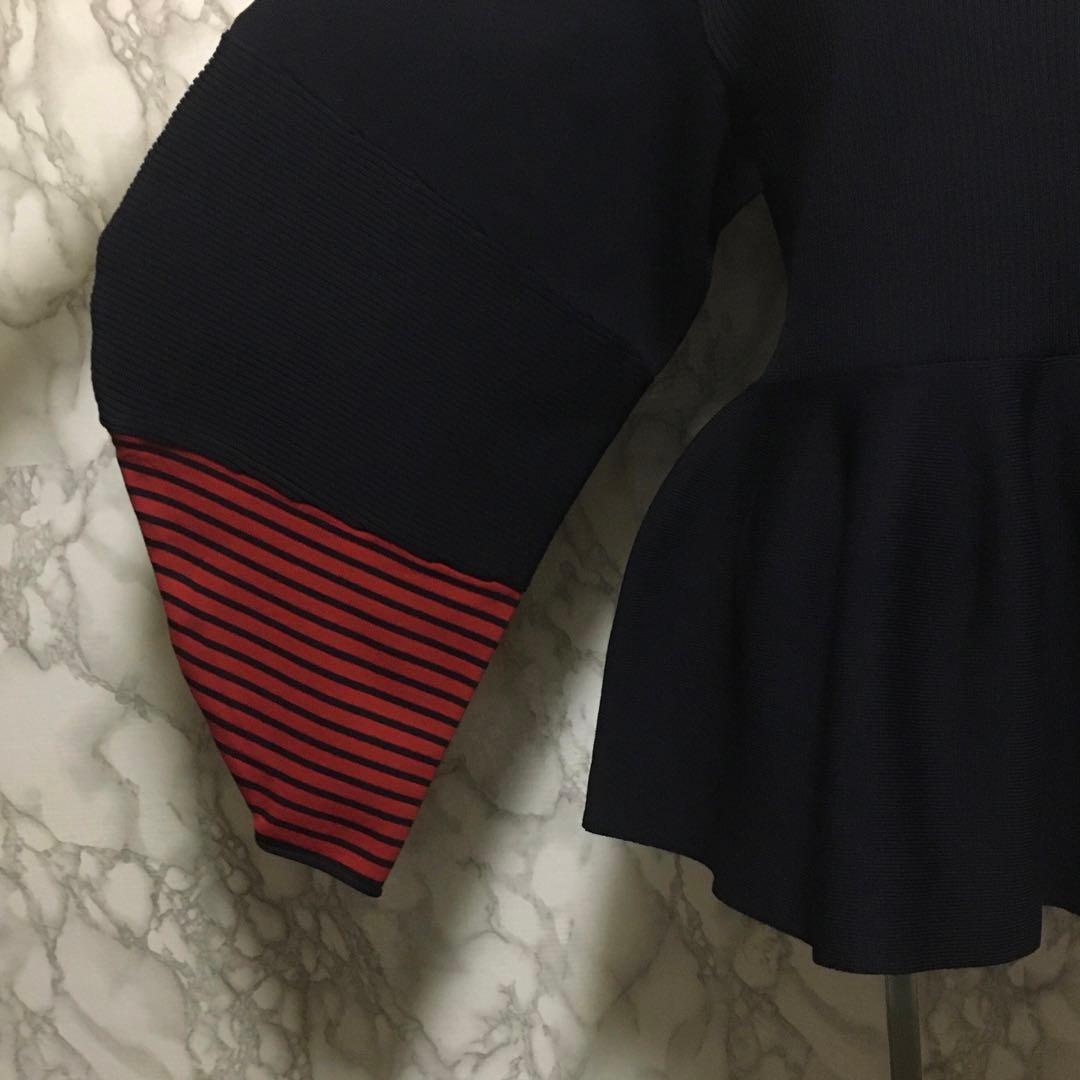 美品　HeRIN.CYE Color block flared tops