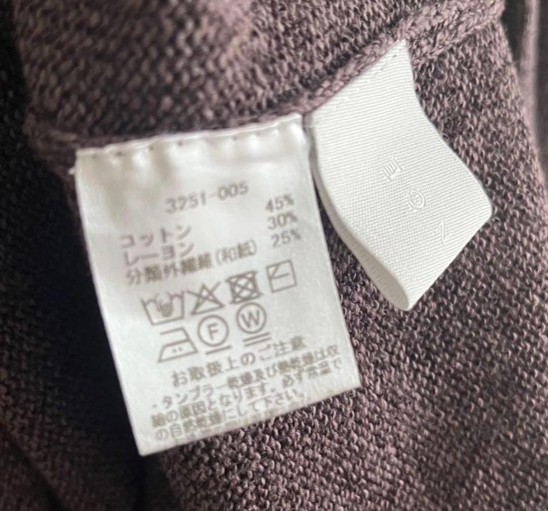 p*o様 ビショップ　WALANCE 別注　ペーパーニットワンピース　ブラウン