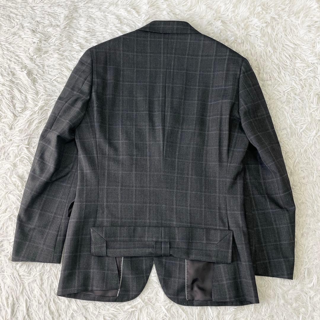 3ピース✨ORIHICA オリヒカ セットアップスーツ グレー系 チェック A5
