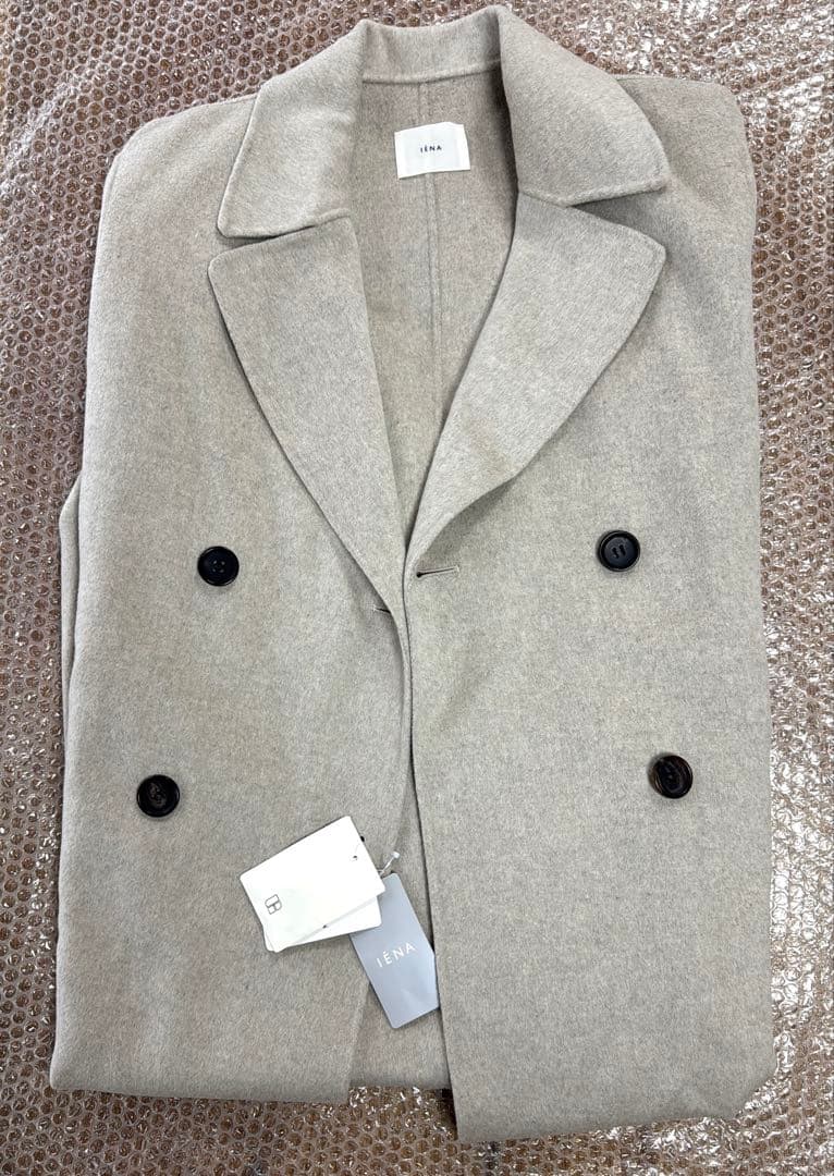 【新品】IENA スーパー160 ダブルフェイス テーラードコート