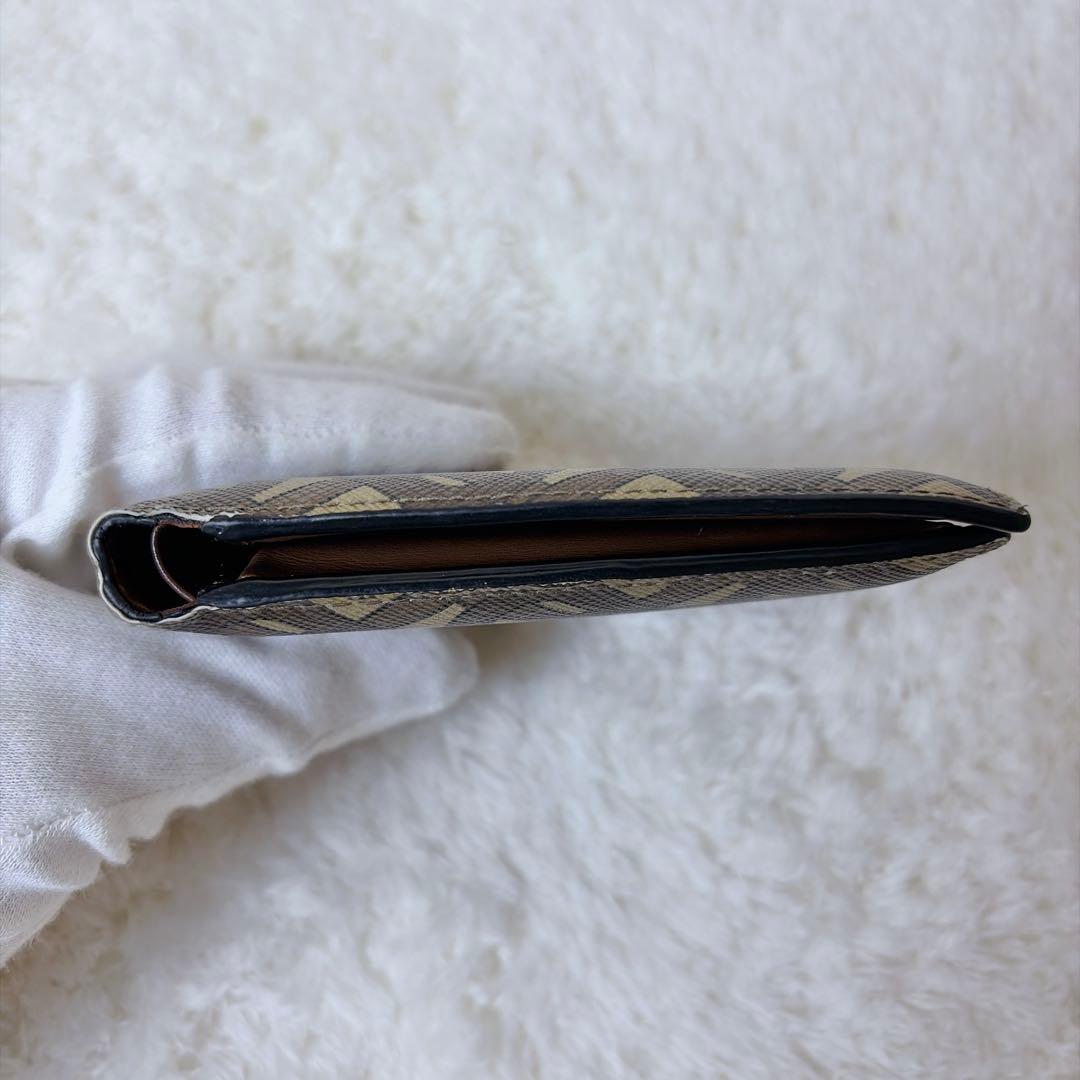 BURBERRY 2つ折り財布 TBロゴ 総柄 レザー PVC ブラウン