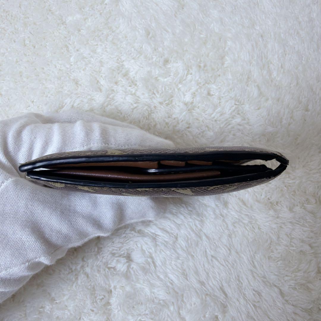 BURBERRY 2つ折り財布 TBロゴ 総柄 レザー PVC ブラウン