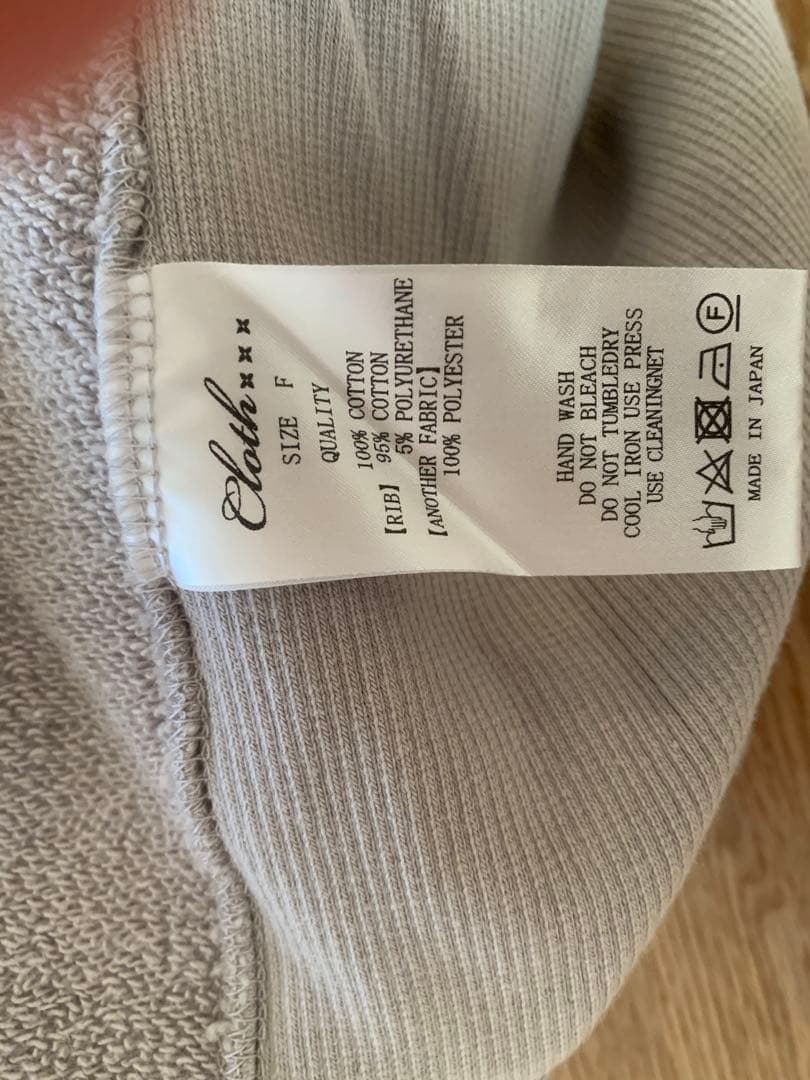 CLOTH &CROSS スウェット＊ハグオーワー＊