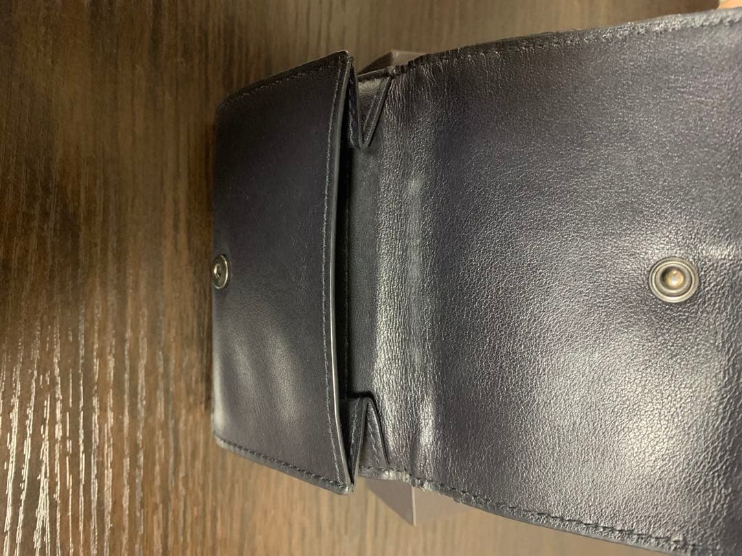 Bottega Veneta ネイビー 三つ折り財布