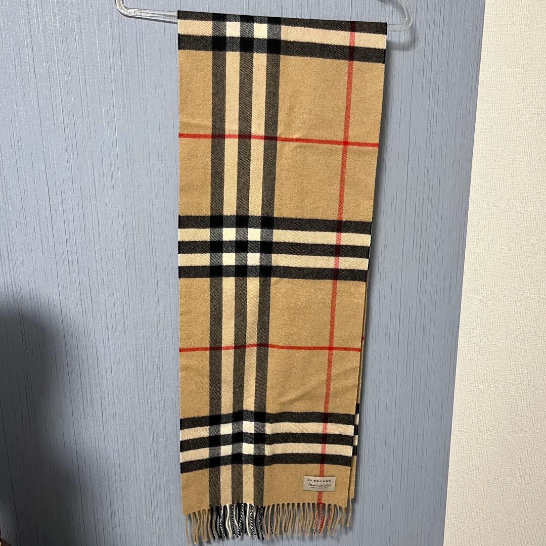 《アフターサービスカード付き》バーバリー　ハート　カシミヤマフラー