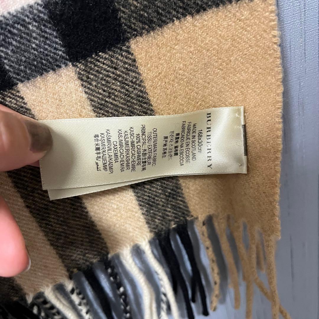 《アフターサービスカード付き》バーバリー　ハート　カシミヤマフラー