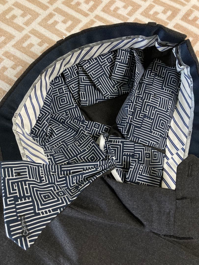 新品未使用品　44サイズ　PT01　スラックス メンズ　ダークブラウン色